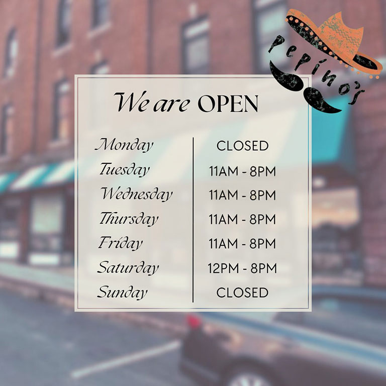 Our Hours